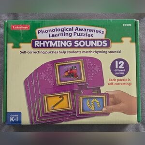 Phonological Awareness Learning Puzzles Rhyming Sounds K-1
